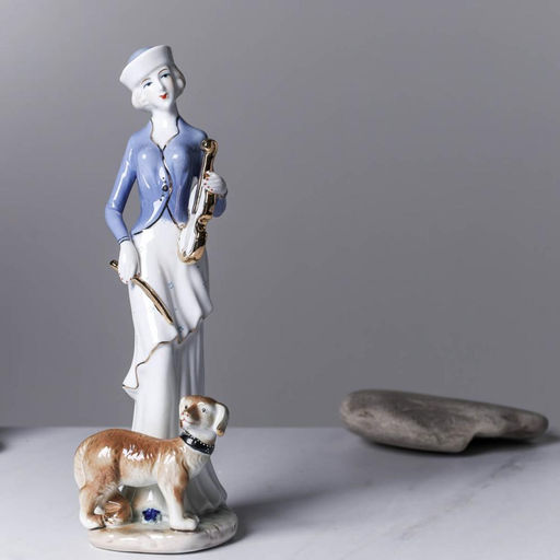 Статуэтка Дама с собачкой 30 см / 150302 /уп 24/ - Галеонтрейд фото 6