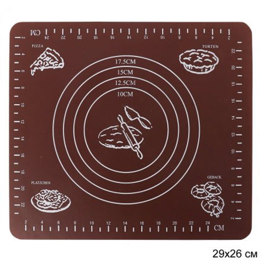 Силиконовый коврик 26х29 см / HL-566-F /уп 200/ коричневый 0,053 684195