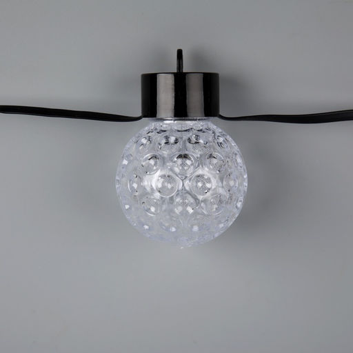 Умная гирлянда Нить 6 м с насадками Пузырьки, IP20, тёмная нить, 20 LED, свечение RGB, USB - Luazon lighting фото 8