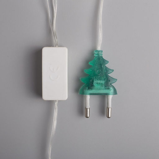 Гирлянда Нить 5 м с насадками Сосульки тающие, IP20, прозрачная нить, 20 LED, свечение мульти (RG/RB), мигание, 220 В - Luazon lighting фото 6