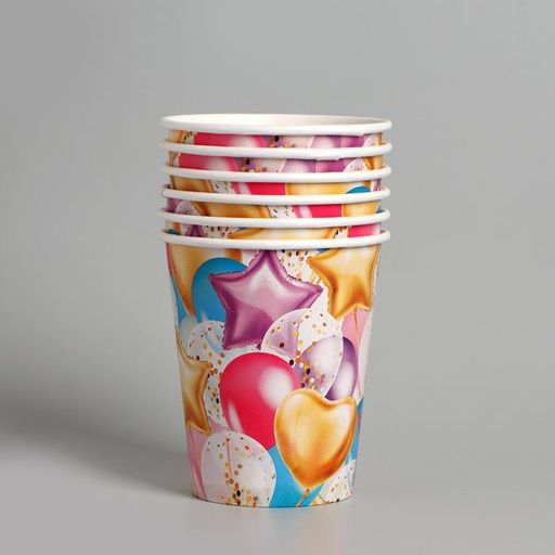 Набор бумажной посуды Шары - Страна карнавалия фото 3