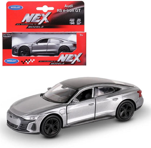 Welly. Машинка 1:38 "Audi e-tron GT", металл, пруж. мех., серый арт.43809W-G
