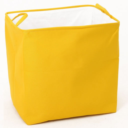 Корзина для хранения игрушек с затяжкой на веревке, 40×50×48 см, жёлтая