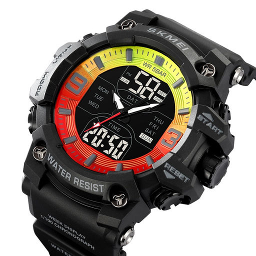 Часы наручные Skmei мужские электронные спортивные 2222black-colorful