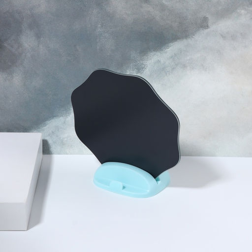 Зеркало настольное, декоративное, 18×17.5 см, (d=17.5 см), МИКС