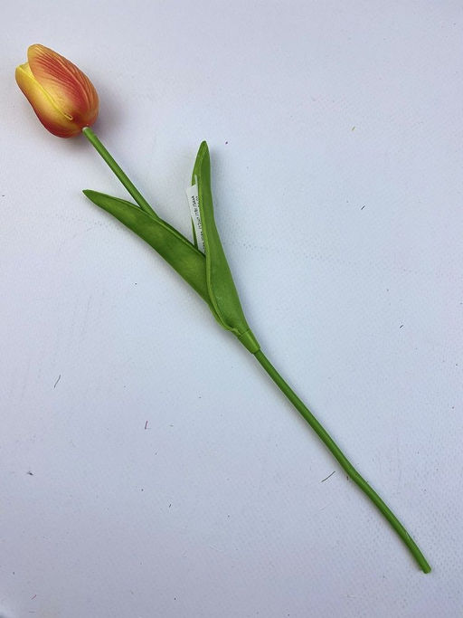 Тюльпан оранжевый 35см, ЭКО силикон