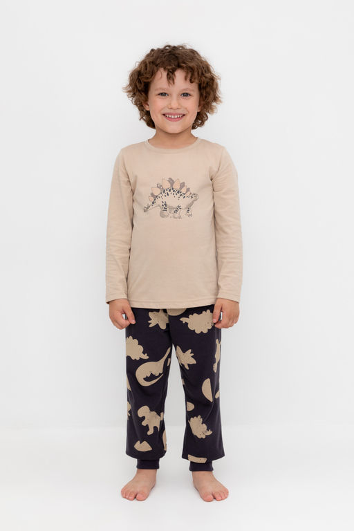 К 1606/темно-бежевый,дино пижама дет - Crockid фото 5