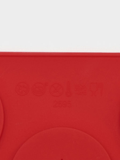 Форма для конфет и шоколада новогодняя Доляна Новогодние кружочки, силикон, 29.8?17.5 см, 14 ячеек (d=5 см), красная