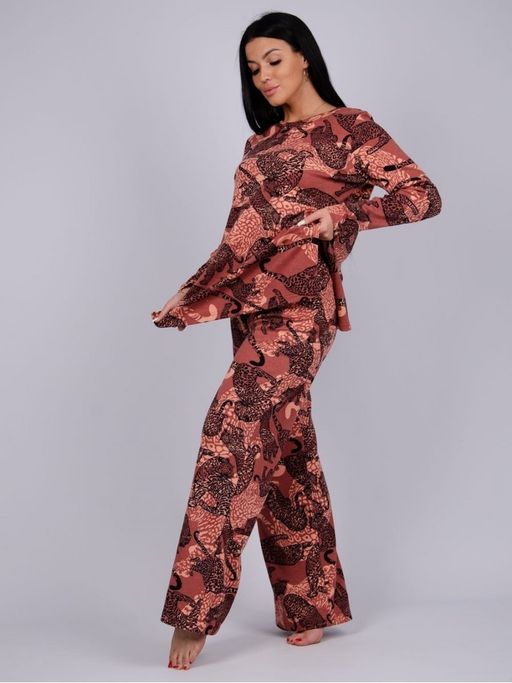 Костюм Саванна, интерлок пенье - Малина фото 2