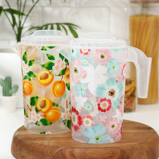 Кувшин Цветочный узор, 1 л, цвет МИКС - Simaland фото 5