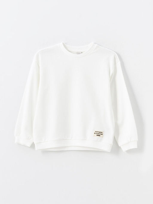 Bisiklet Yaka Uzun Kollu K?z ?ocuk Sweatshirt 2li - Waikiki фото 2