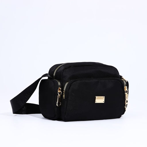 Сумка кросс-боди на молнии, цвет чёрный - Simaland фото 6