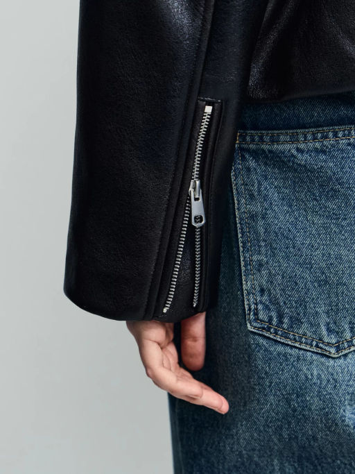 Куртка-косуха из искусственной кожи / Zarina