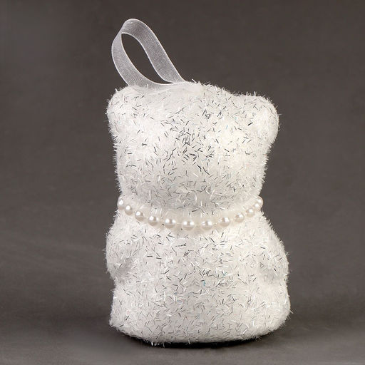 Ёлочная игрушка - подвеска из пенопласта Блестящий мишка, 10 см, набор 3 шт. - Simaland фото 3