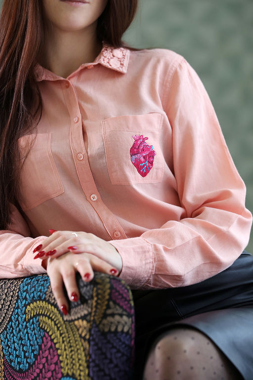 Набор для вышивания PANNA Живая картина JK-2195 Анатомическое сердце 5 х 7.5 см