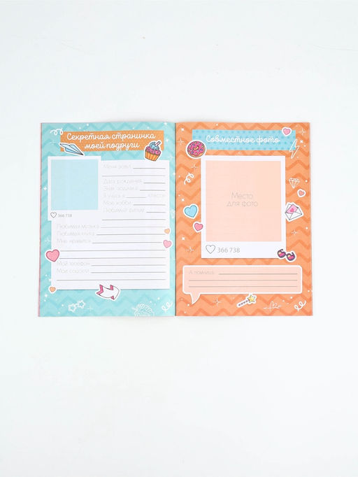 Подарочный набор, анкета для девочек и ручка С 8 марта! Принцесса