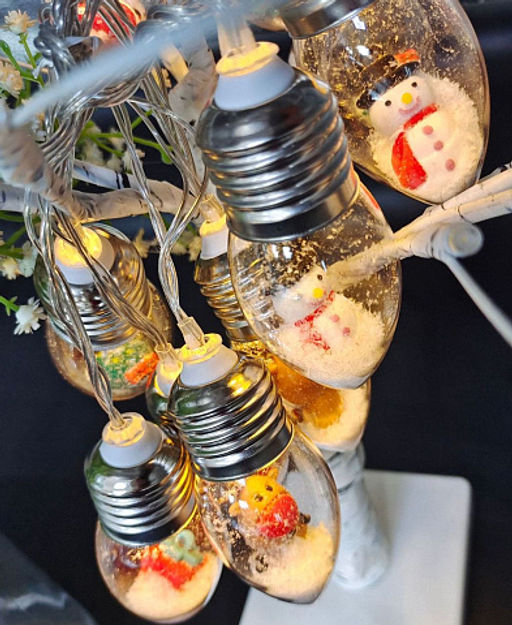 Гирлянда - лампочки с фигуркой внутри 10 ламп Цвет желтый