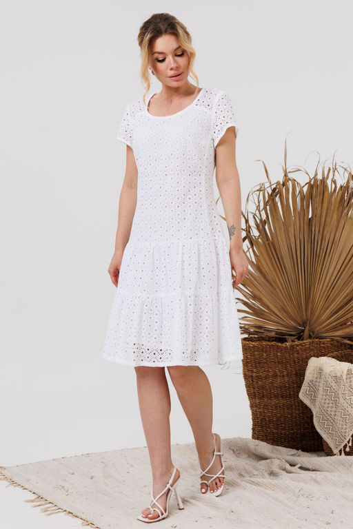 Платье AMORI 9849 молоко  фото 4