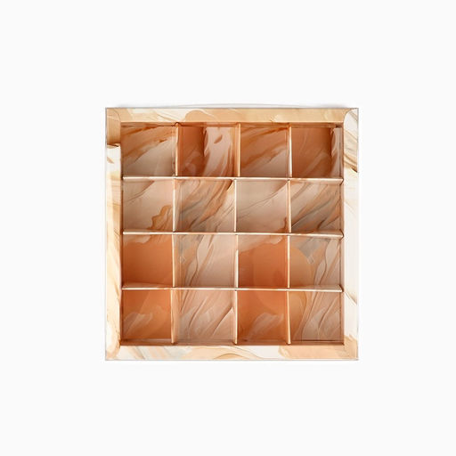 Цена за 5 шт. Коробка под 16 конфет с ячейками От всей души, 19 х 19 х 3 см - Дарите счастье фото 3