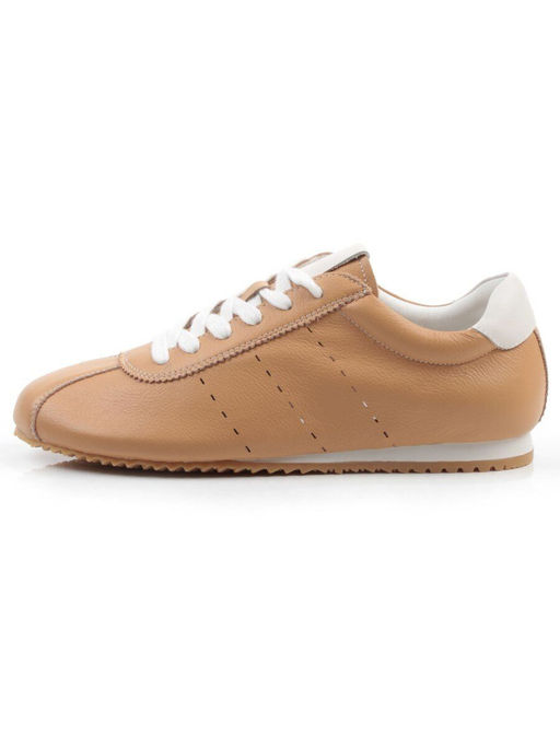 03-908396-5 DK. BEIGE Кеды женские (натуральная кожа) - Фабричный китай фото 7