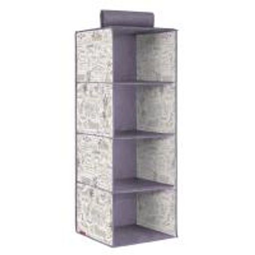 VAL LV-HS4 Кофр подвесной для хранения, 4 секции, 30*30*84 см, LAVANDE, шт
