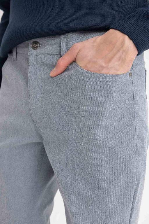 Брюки-чиносы узкого кроя из парусины - Defacto фото 9