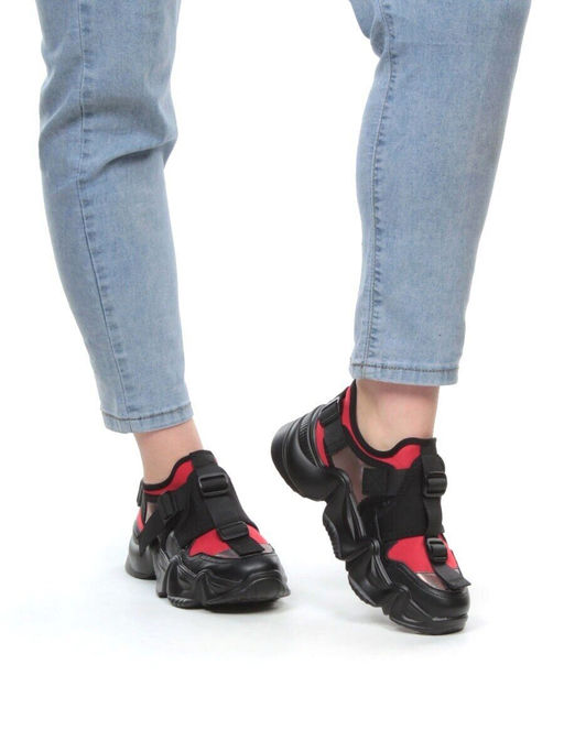 05-FDG103-3P BLACK Кроссовки женские (натуральная кожа, текстиль)