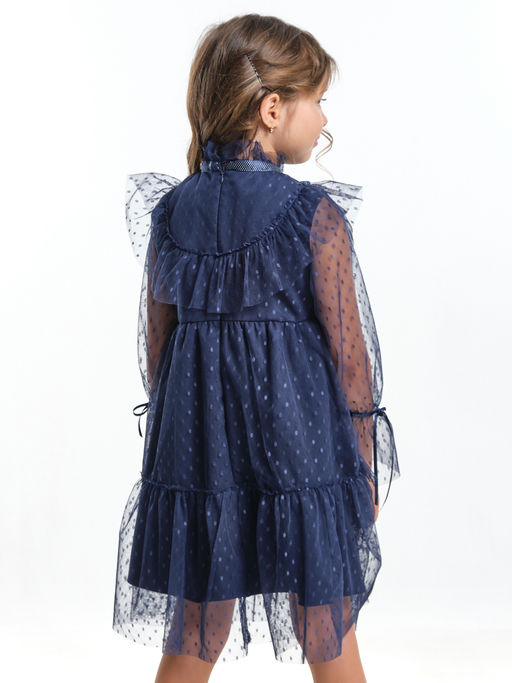 Платье для девочки нарядное детское праздничное	 UD 7360 синий - Mini maxi фото 10