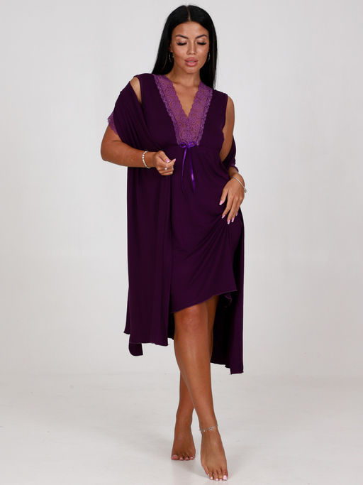 95-ХС ЖЕНСКИЙ КОМПЛЕКТ ДВОЙКА (Фиолетовый) - А-дина фото 3