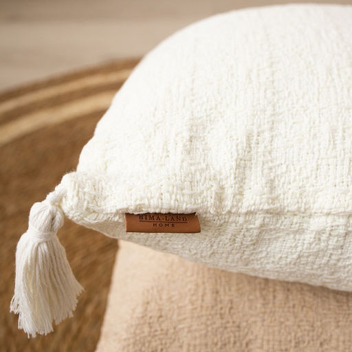 Наволочка декоративная с кисточками SL Home TASSEL, 4545 см, молочная - Sima-land home фото 3