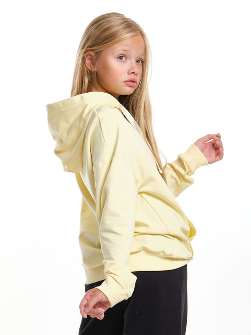 Толстовка для девочки с капюшоном UD 7703 ваниль - Mini maxi фото 7