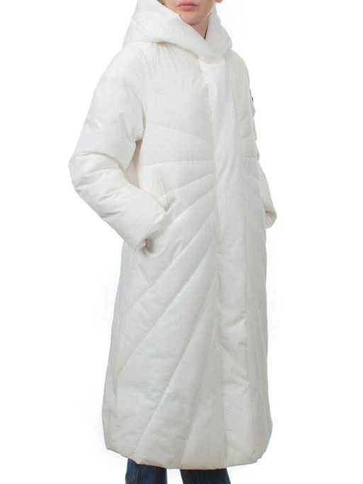 H265 WHITE Пальто зимнее облегченное женское (150 гр. холлофайбер)