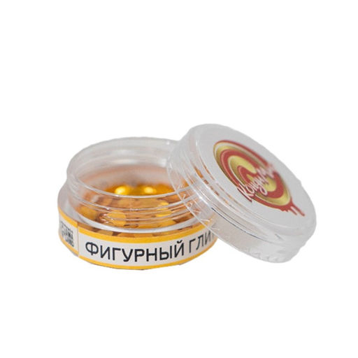 Глиттер пищевой фигурный Сердца, золотые, 0.5 г