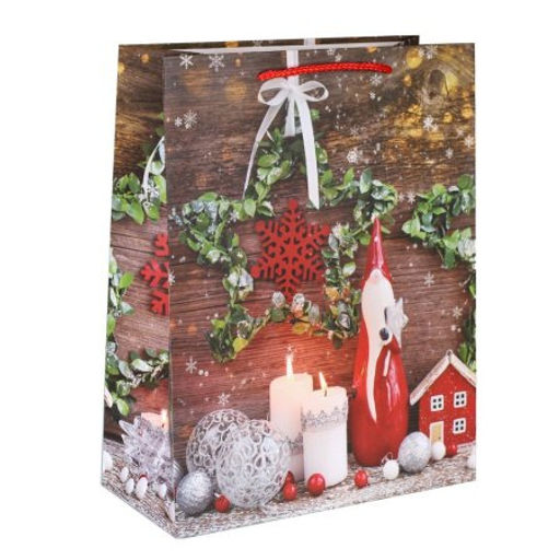 Цена за 12 шт. Пакет подарочный 31х42х12см / 5383ХL /уп 12/300/Новый год - ГалеонТрейд фото 5
