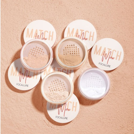 FOCALLURE Пудра для лица рассыпчатая Baking & Setting Loose Powder тон 01 прозрачный, 15 г  фото 5