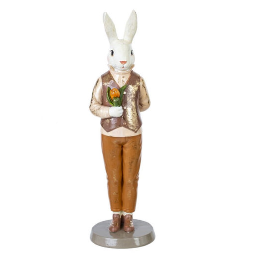 Фигурка декоративная "Заяц", L8 W8,5 H28 см