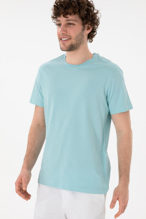 Erkek Regular Fit Bisiklet Yaka Aqua Basic Ti__rt Sepette S_rpriz _ndirim - U.s. polo assn фото 4