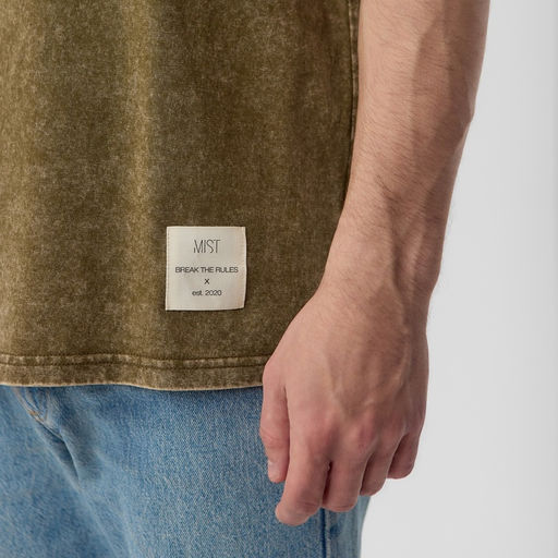 Футболка мужская MIST из вареного хлопка, зеленый, р-р XL