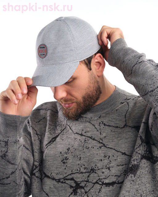 076-36 RB RICH Бейсболка мужская хлопок (56-62)