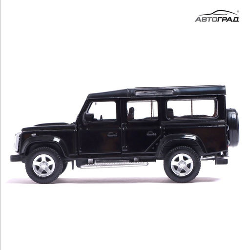 Машина металлическая LAND ROVER DEFENDER, 1:32, открываются двери, инерция, цвет чёрный - АвтоГрад фото 6