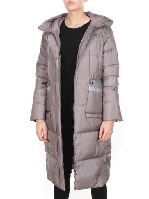 2115 LIGHT GRAY Пальто зимнее женское MELISACITI (200 гр. холлофайбера) - Fashion фото 9
