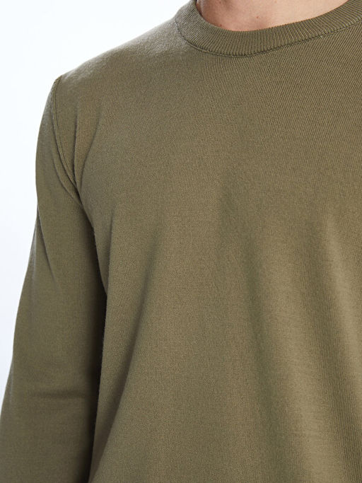 Bisiklet Yaka Erkek Triko Kazak