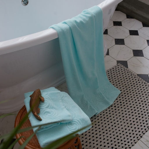 Полотенце махровое Love Life Border, 50х90 см, цвет светло-голубой, 100% хлопок, 380 гр/м2 - Lovelife фото 7