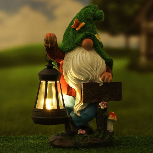 Садовый фонарь Гном Welcome 9х15х25см - Take it easy фото 2