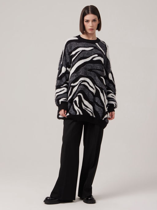 Джемпер женский ZZ-07004 black/white