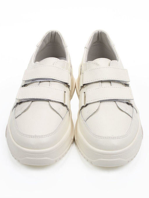 03-C138-2 LT. BEIGE Полуботинки спортивные женские (натуральная кожа)