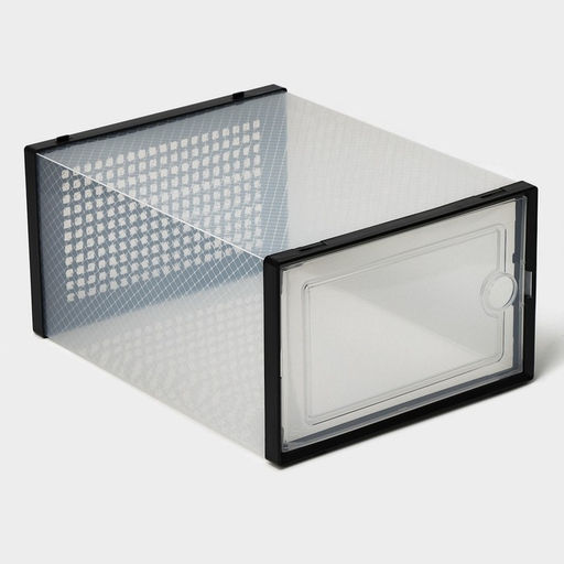 Коробка для хранения обуви с дверцей Доляна Large size, 2633,516,5 см, 2 шт  фото 6