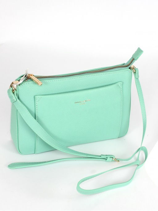 Сумка женская искусственная кожа DJ-СМ 7336-TURQUOISE, 1отд, плечевой ремень, зеленый SALE 263899 - Adelia фото 5