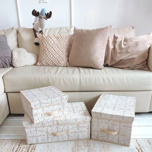 Короб стеллажный с крышкой, большой, 30*40*25 см Valiant  фото 82