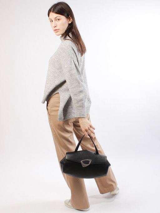 LACCOMA сумка Y2386-черный натуральная кожа